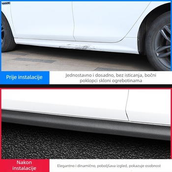 Automobilska traka za prag, Delano PVC, karbonski uzorak, model 08