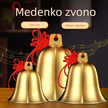 Bakreni zvončić za namještaj – moderni minimalistički stil, dar za vjenčanje, useljenje i poslovne darove