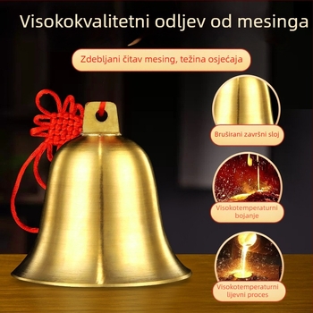 Bakreni zvončić za namještaj – moderni minimalistički stil, dar za vjenčanje, useljenje i poslovne darove