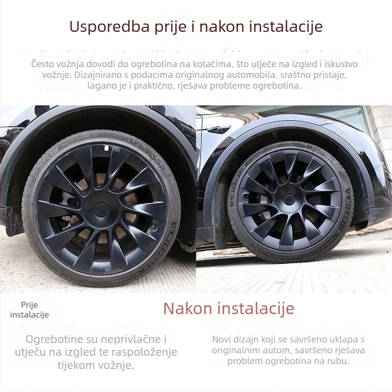 Zaštitni prsten poklopca središnjeg otvora za Tesla cyclone - LR plastika, kompatibilno s Tesla, porijeklo Kina, bez prilagodbi
