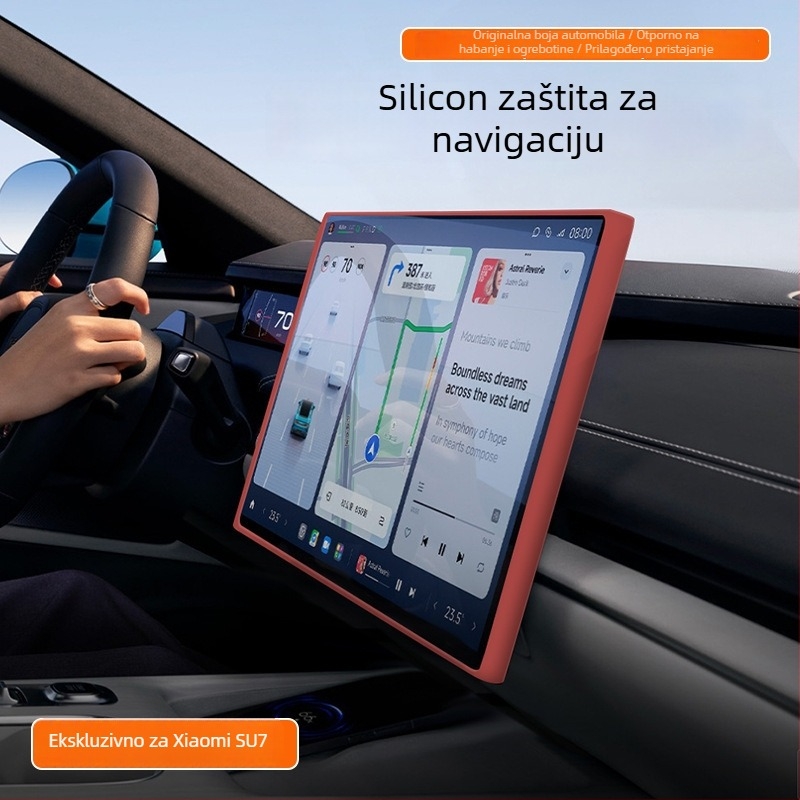 Silikonska zaštitna maska za Xiaomi SU7 središnji zaslon upravljanja i unutarnji dekor; podrijetlo: Guangdong; bez prilagodbe; bez loga