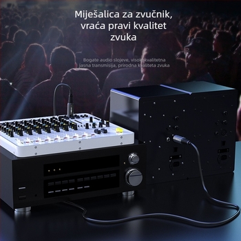 Izbalansirani audio kabel QAD24BK – jezgro od čistog bakra, bakreni vodič, pozlaćen, 1 kg