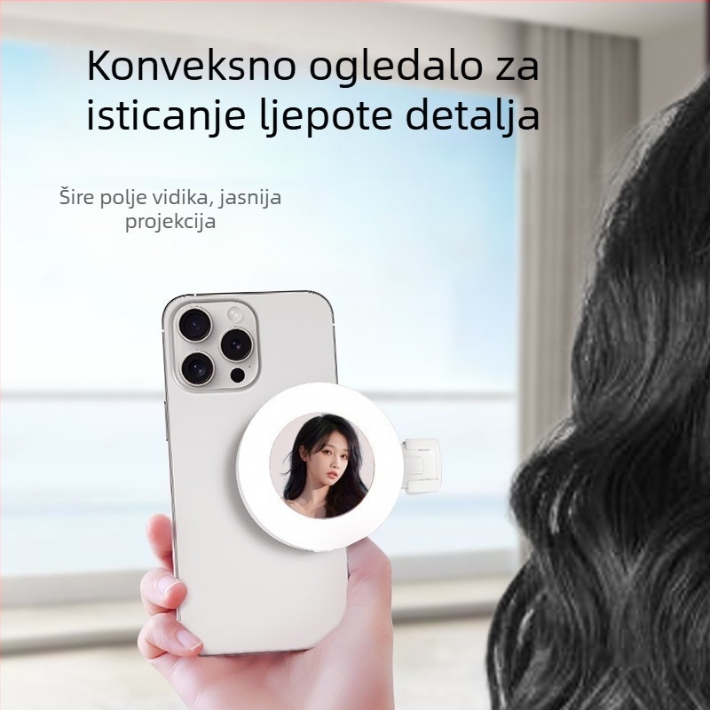 SUKEER mini svjetlo za telefon – ručna svjetiljka za livestream i selfie, tri boje temperature, ispod 10W, 3.7V, model D6