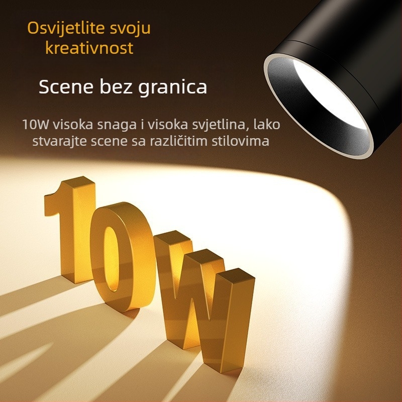 M10 Imaging Flashlight – Svjetlo za ispunu fotografije, nehrđajući čelik, težina 412 g, nosivost ispod 2 kg