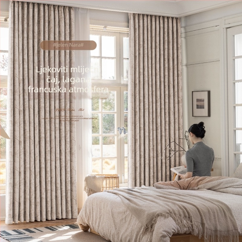 Jacquard Chenille zavjesa - Potpuna zatamnjenja 90–100% - Amerikanski stil, Model 322 Nara Deer (Materijal: Chenille; Izrada: Žakard; Zatamnjenje: 90–100%; Prostori: Dnevni boravak, Spavaća soba, Radna soba, Blagovaonica)