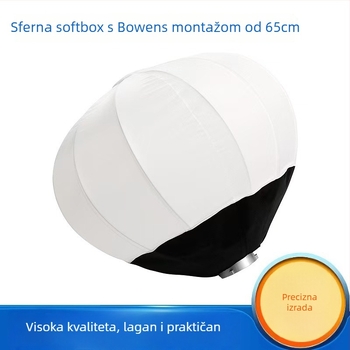 Svjetlo za uživo emitiranje sa sfernim softboxom, model YT-65CM, 101–150W, 110–220V, sklopivo