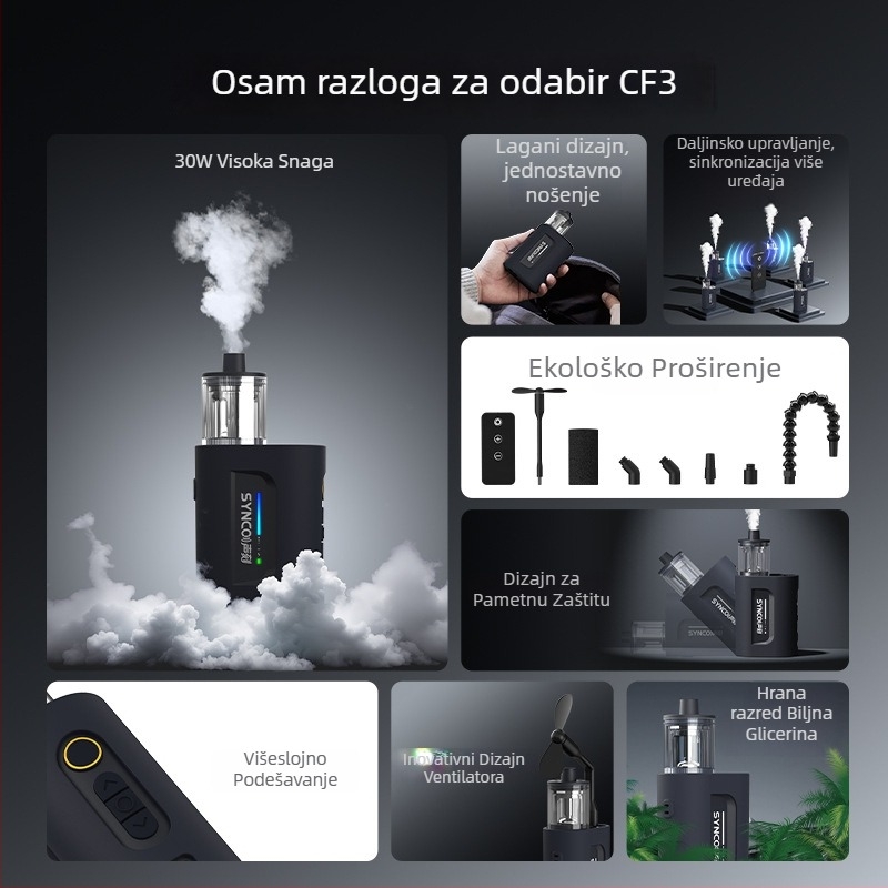 CF3 Mašina za dim Sound Engraving – plastična, za pejzažnu fotografiju
