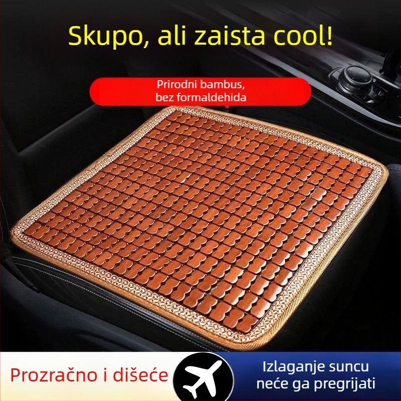 Yiju set auto sjedalica – površina od bambusovih pločica, ljetno hlađenje Ice Pad, ventilacija, trodjelna paketa za automobil s pet mjesta