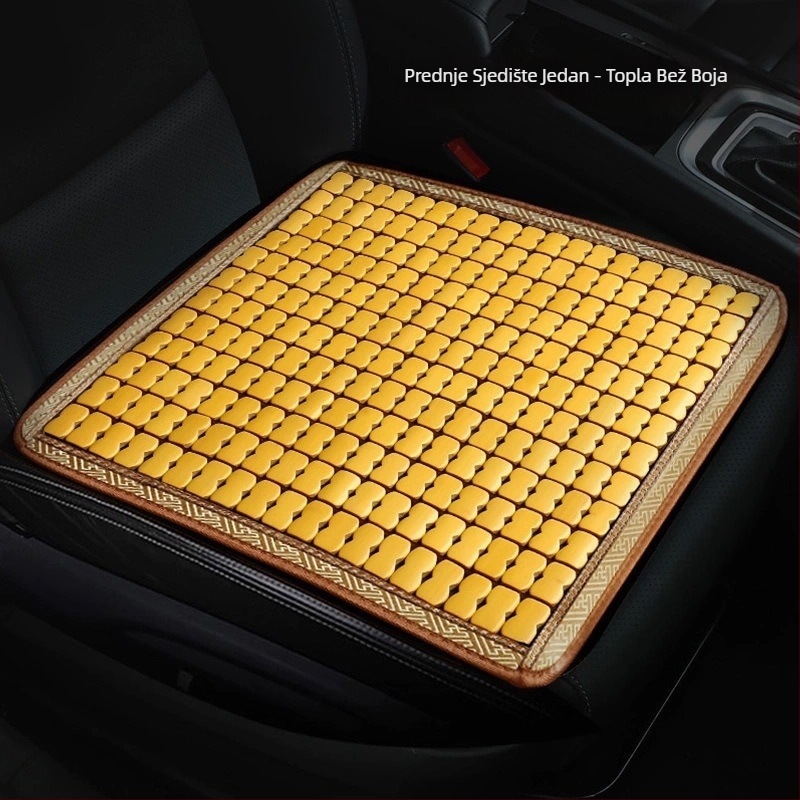 Yiju set auto sjedalica – površina od bambusovih pločica, ljetno hlađenje Ice Pad, ventilacija, trodjelna paketa za automobil s pet mjesta
