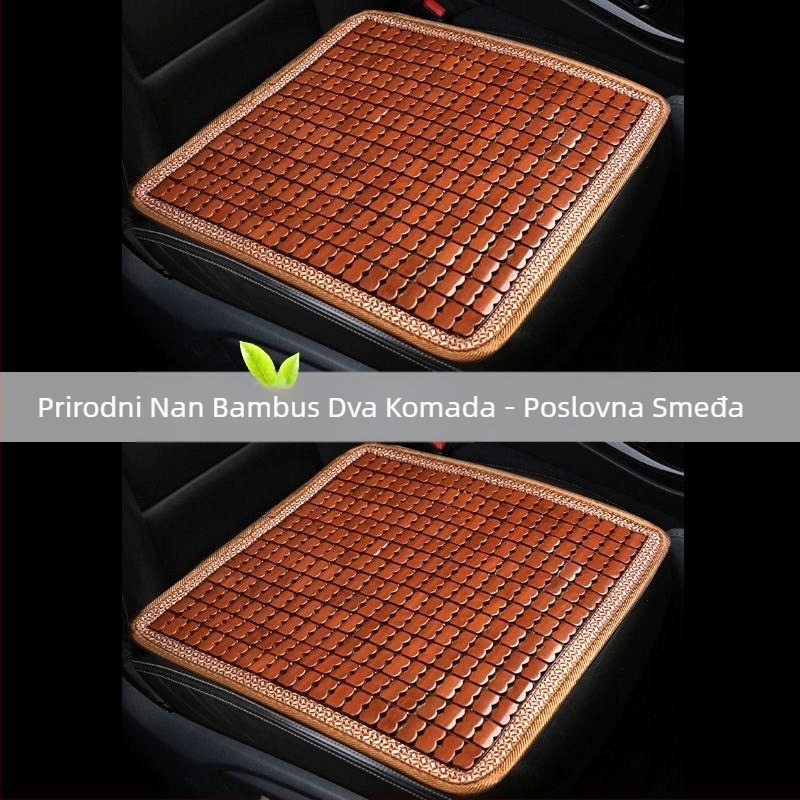 Yiju set auto sjedalica – površina od bambusovih pločica, ljetno hlađenje Ice Pad, ventilacija, trodjelna paketa za automobil s pet mjesta