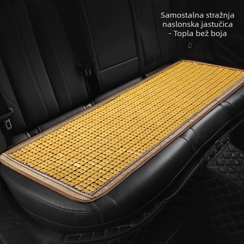 Yiju set auto sjedalica – površina od bambusovih pločica, ljetno hlađenje Ice Pad, ventilacija, trodjelna paketa za automobil s pet mjesta