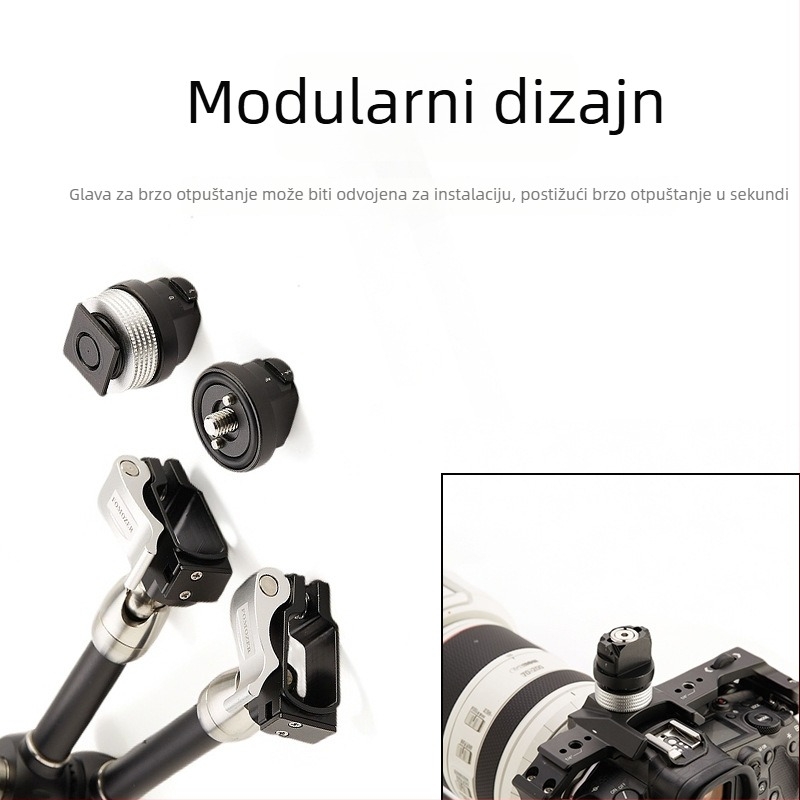 SD-F11 Aluminijski univerzalni brzi nosač za monitor Micro SLR; nosivost 2–5 kg; pogodan za rasvjetu, monitor i mikrofon