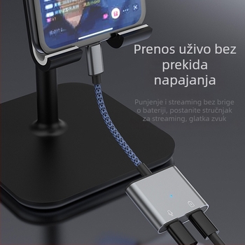 Apple adapter – četiri u jednom mobilni konverter za punjenje, pozive i streaming, licencirana privatna marka
