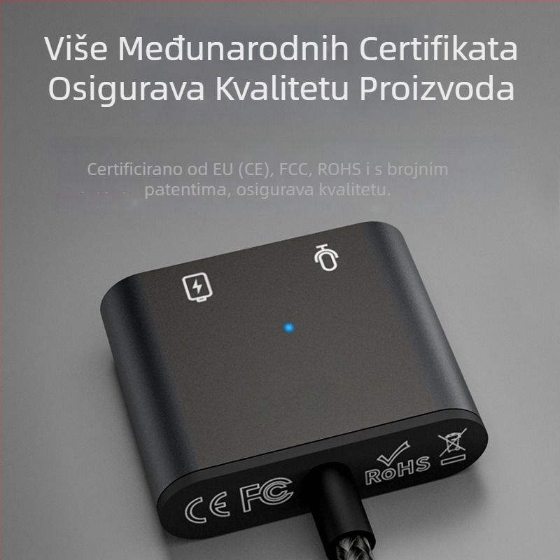 Apple adapter – četiri u jednom mobilni konverter za punjenje, pozive i streaming, licencirana privatna marka