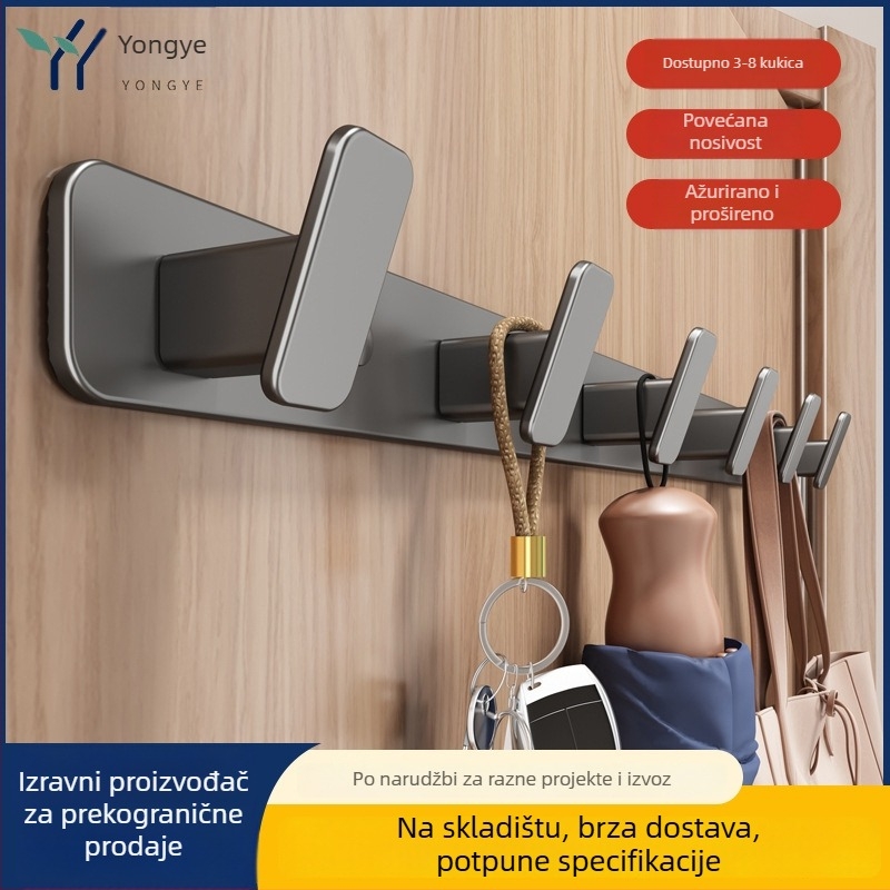 Zidna vješalica za odjeću, Model 9126, Materijal: Space aluminum, Završna obrada: sprej plastika, Za vješanje stvari, Stil: Moderni minimalistički
