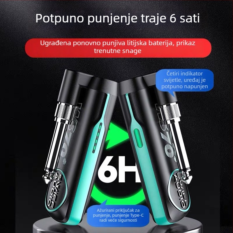 Ruifu WS-70plus Bežični transceiver za električnu gitaru i bas — odašiljač i prijemnik
