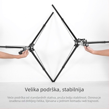 Fotografski stativ za rasvjetu (Air-Cushioned), aluminijska legura, opterećenje 8 kg, radna visina 103-280 cm, promjeri cijevi 3,5/3/2,5 cm