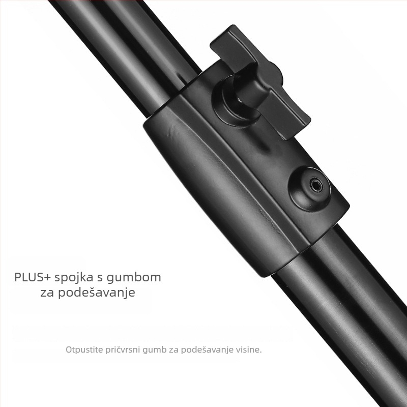 Fotografski stativ za rasvjetu (Air-Cushioned), aluminijska legura, opterećenje 8 kg, radna visina 103-280 cm, promjeri cijevi 3,5/3/2,5 cm