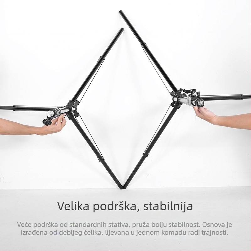 Fotografski stativ za rasvjetu (Air-Cushioned), aluminijska legura, opterećenje 8 kg, radna visina 103-280 cm, promjeri cijevi 3,5/3/2,5 cm