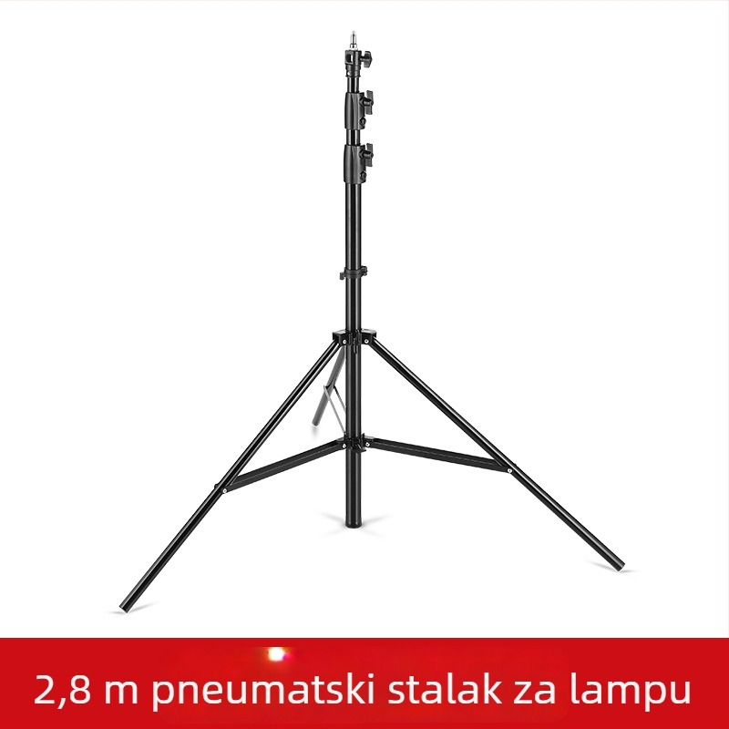 Fotografski stativ za rasvjetu (Air-Cushioned), aluminijska legura, opterećenje 8 kg, radna visina 103-280 cm, promjeri cijevi 3,5/3/2,5 cm
