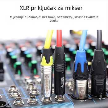 Višekanalni audio kabel s višejezgrenim XLR konektorom, 4-kanalni kabel za signale zvuka i rasvjete na pozornici; Golden Three Lakes marka, PVC ovojak, rosh certifikat, pogodan za audio i video