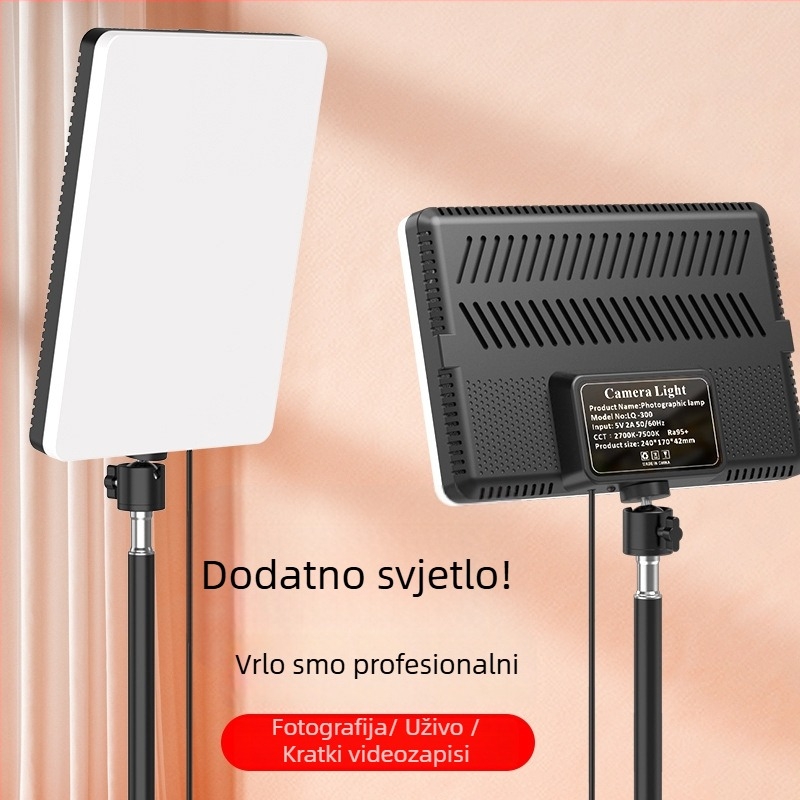 Prijenosno svjetlo za fotografiju za stolno osvjetljenje, 5V, 40W, 3000–6000K, SMD