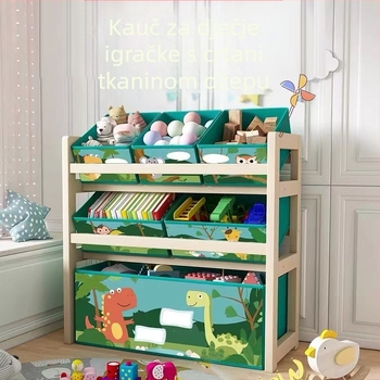 Drveni stalak za igračke za djecu – crtani stil, Bear Beth, ispis logotipa moguć, prilagodba