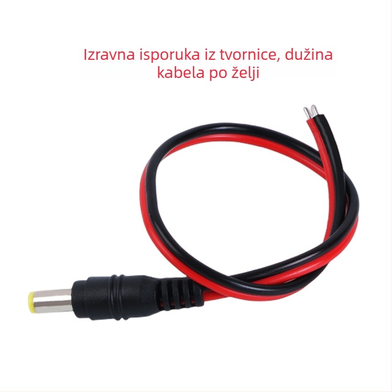 DC konektor za centralizirano napajanje za audio i video — bakreni vodič, PVC omotač, ROHS certifikat
