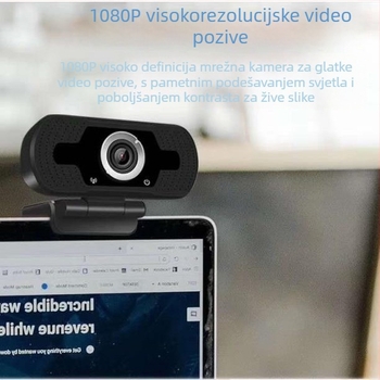 USB kamera 1080p, 2 MP senzor, ugrađeni mikrofon, USB 2.0, 30 FPS