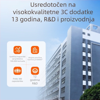 KYERE MH288B Type-C na 3,5 mm audio adapter za pozive i karaoke — Kompatibilan s Huawei, Samsung, Xiaomi, Google, Sony