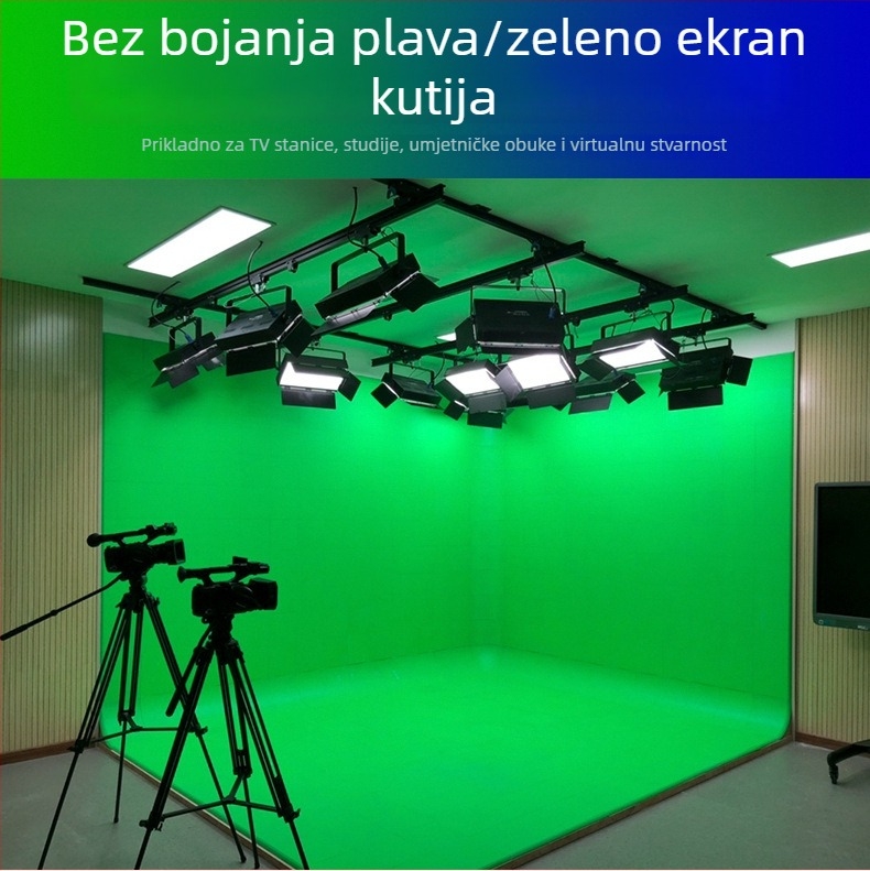 Modularna pozadina zida za virtualni studio od ABS inženjerskih plastika, idealno za fotografiranje proizvoda