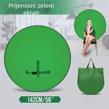 Zeleni zaslon pozadinski panel za fotografiju i livestream, viseći pozadinski panel, Marka Fun New