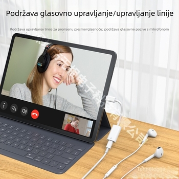 Type-C na Lightning adapter za Apple slušalice – univerzalna kompatibilnost