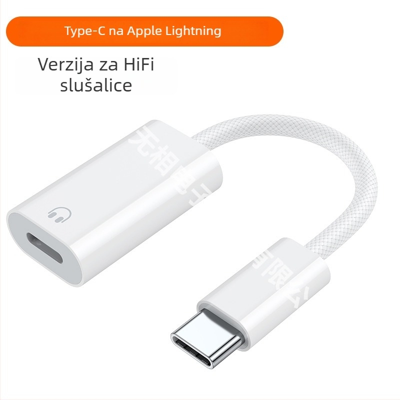 Type-C na Lightning adapter za Apple slušalice – univerzalna kompatibilnost