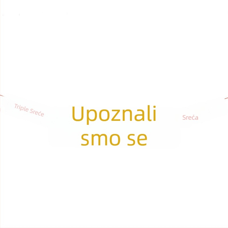 Windmill Boy rekvizit za uređenje prostora – traka-banner sa znakom Sreće za svadbu i novi dom