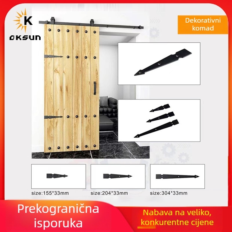 Dekorativne komponente za drvena vrata, karbonska čelika, OKSUN marka