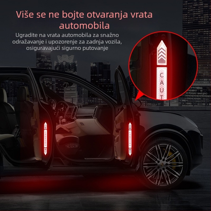 Zaštitna traka za vrata automobila s reflektirajućim uzorkom — Diamond Reflective Paste serija, samoljepljiva traka za karoseriju, prilagodljivo