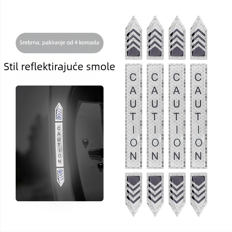 Zaštitna traka za vrata automobila s reflektirajućim uzorkom — Diamond Reflective Paste serija, samoljepljiva traka za karoseriju, prilagodljivo