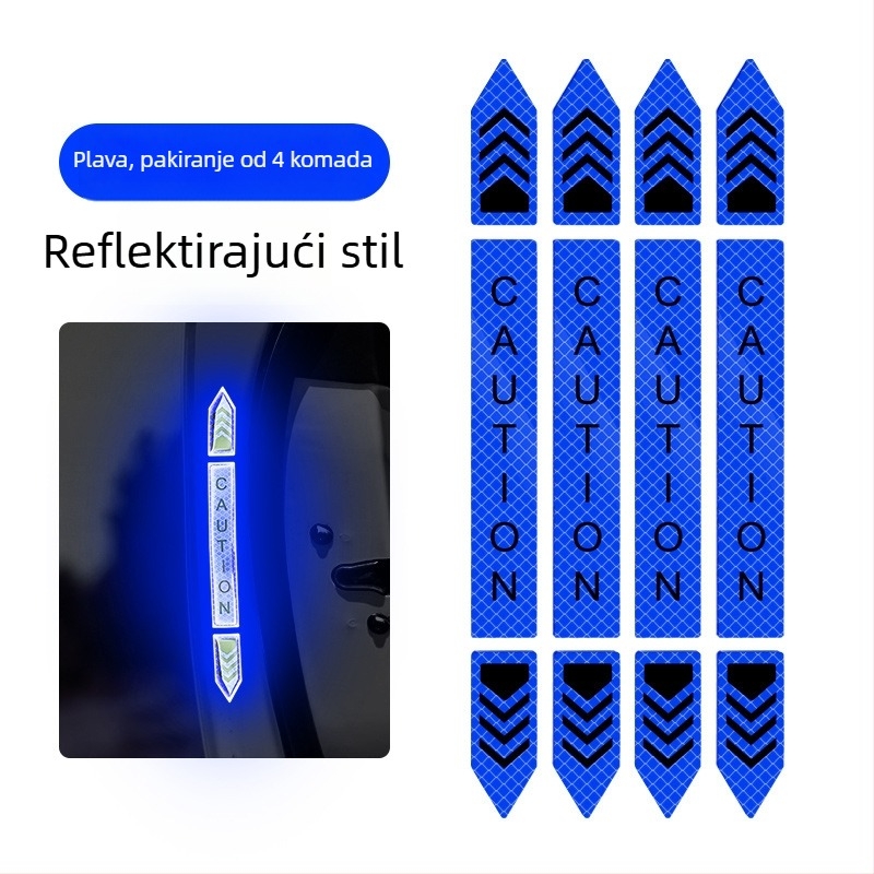 Zaštitna traka za vrata automobila s reflektirajućim uzorkom — Diamond Reflective Paste serija, samoljepljiva traka za karoseriju, prilagodljivo