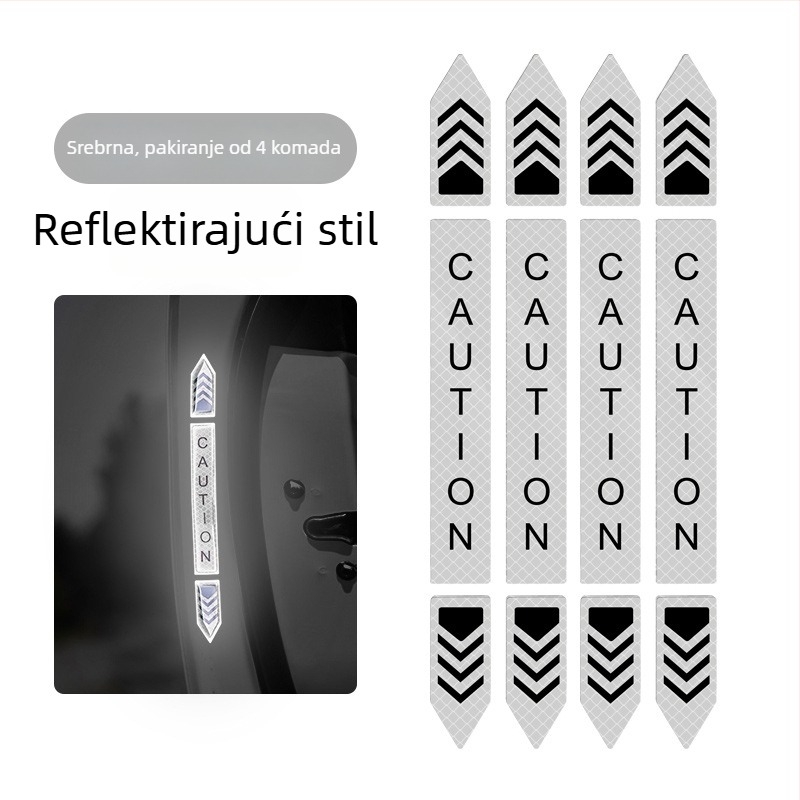 Zaštitna traka za vrata automobila s reflektirajućim uzorkom — Diamond Reflective Paste serija, samoljepljiva traka za karoseriju, prilagodljivo