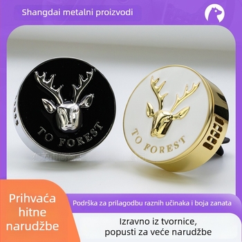 Auto aromatički ukras s prilagođenim logom – magnetski metalni držač, miris Cologne, 40 g