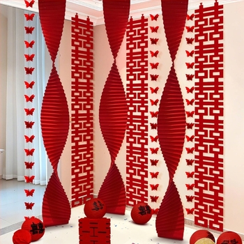 Set dekoracija prostora za vjenčanje — rekviziti od trake, marka Gong Huang, za vjenčanje