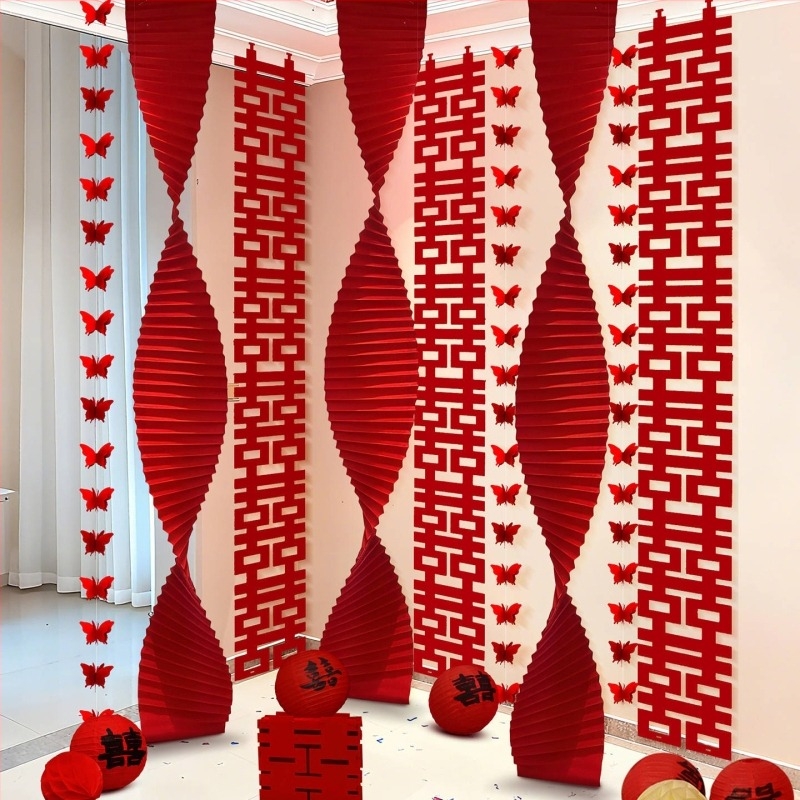 Set dekoracija prostora za vjenčanje — rekviziti od trake, marka Gong Huang, za vjenčanje