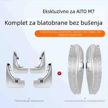 Lineri zaštite blatnika Wenjie M7 – prednji i stražnji zaštitni paneli za kotače, od plastike, kompatibilni s modelima 24–25