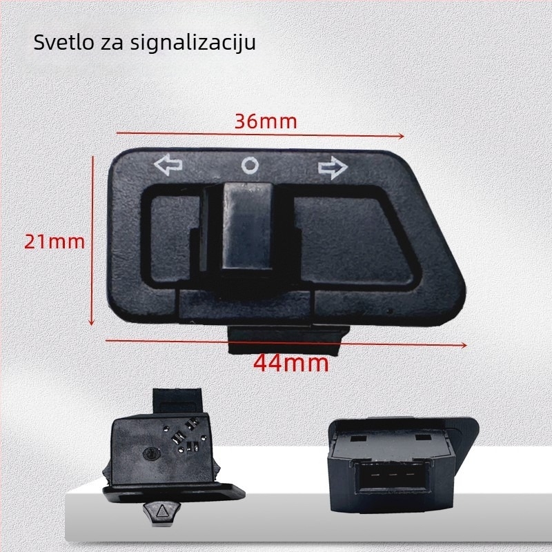 Prekidač za svjetla upozorenja s dvostrukim bljeskom za motocikl i električni skuter