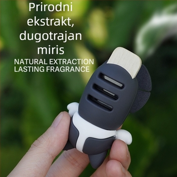 Auto visi aromaterapijski ukras s figurom psa – Moses PVC, 5–10 ml, kačenje, oceanska nota