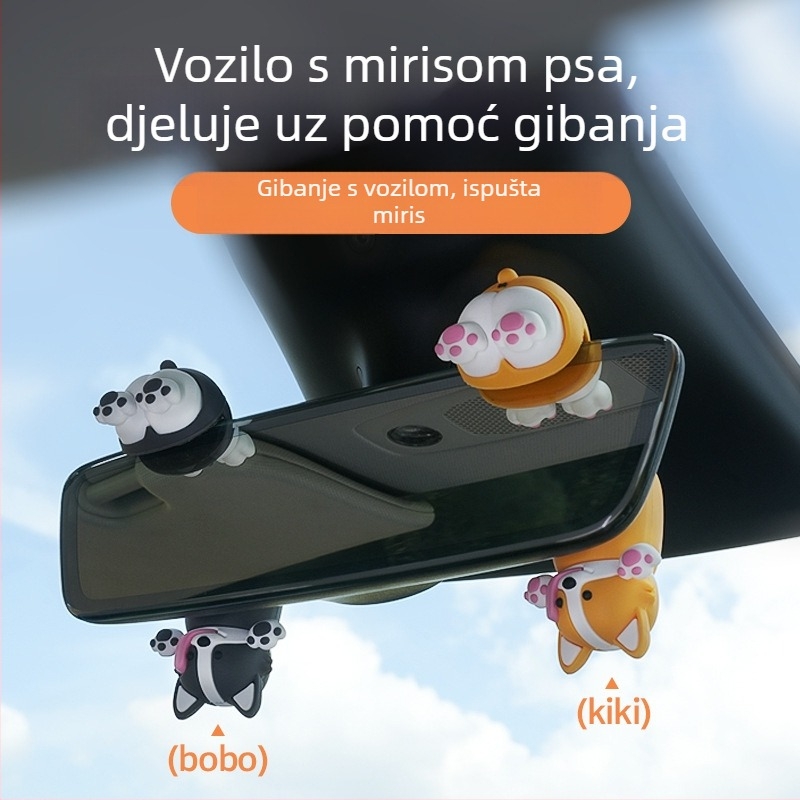 Auto visi aromaterapijski ukras s figurom psa – Moses PVC, 5–10 ml, kačenje, oceanska nota