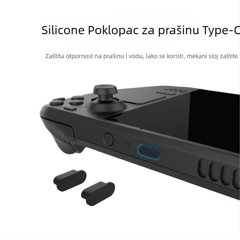Set zaštite Steam Deck s prašnim čepom, naljepnicama za tipke i touchpad te silikonskim kapicama za joystick GP-812