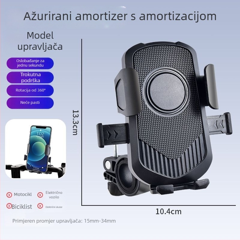 Držač telefona za električno vozilo s gravitacijskim držačem, punjiv, električno zaključavanje, kompatibilan s BYD pločom instrumentne ploče