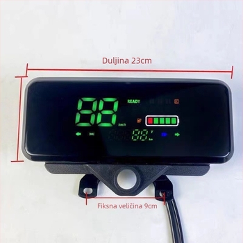 Dashboard za električni tricikl – univerzalni LCD instrument panel, digitalno plastično kućište, Xin Chuangling